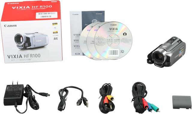 Alt view image 8 of 8 - Canon  VIXIA HF R100  1/5.5" CMOS 2.7" 112K  LCD 20X  Optical Zoom HD Flash Memory Camcorder