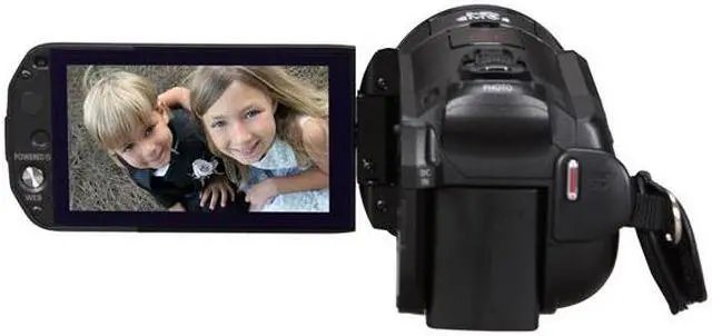 Alt view image 4 of 10 - Canon  VIXIA HF S20  1/2.6" CMOS 3.5" 922K Touch  LCD 10X  Optical Zoom 32GB HD Dual Flash Memory Camcorder