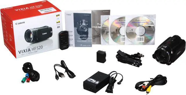 Alt view image 10 of 10 - Canon  VIXIA HF S20  1/2.6" CMOS 3.5" 922K Touch  LCD 10X  Optical Zoom 32GB HD Dual Flash Memory Camcorder