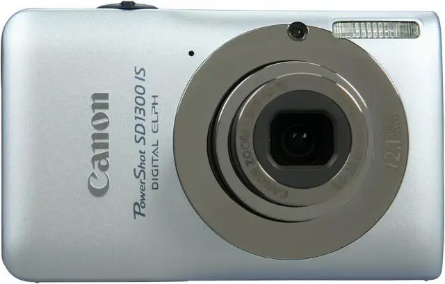 Alt view image 2 of 7 - Canon PowerShot SD1300 IS Silver 12.1 MP 4X Optical Zoom 28mm Wide Angle Digital Camera