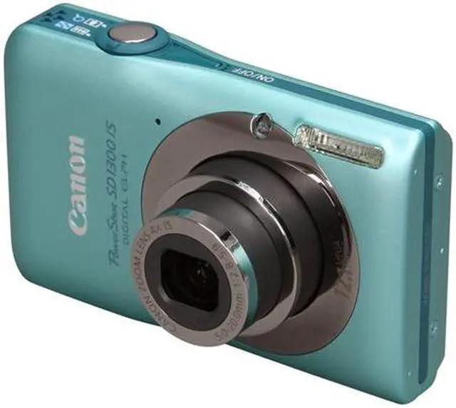Alt view image 2 of 9 - Canon PowerShot SD1300 IS Green 12.1 MP 4X Optical Zoom 28mm Wide Angle Digital Camera