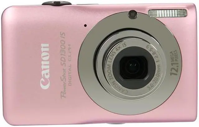 Alt view image 2 of 7 - Canon PowerShot SD1300 IS Pink 12.1 MP 4X Optical Zoom 28mm Wide Angle Digital Camera