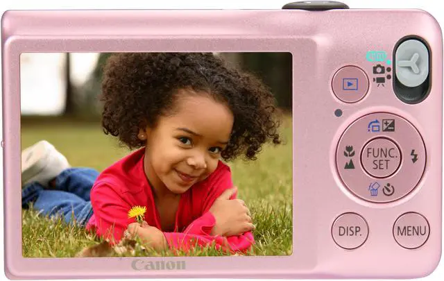 Alt view image 4 of 7 - Canon PowerShot SD1300 IS Pink 12.1 MP 4X Optical Zoom 28mm Wide Angle Digital Camera