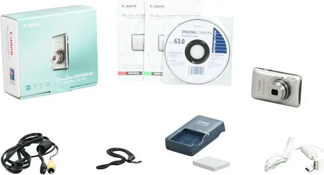 Alt view image 7 of 7 - Canon PowerShot SD1400 IS Silver 14.1 MP 4X Optical Zoom 28mm Wide Angle Digital Camera