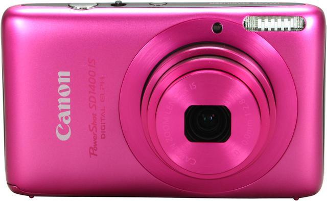 Canon PowerShot SD1400 IS Pink 14.1 MP 28mm Wide Angle Digital