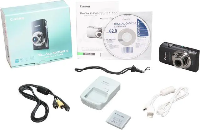 Alt view image 8 of 8 - Canon PowerShot SD3500 IS Black 14.1 MP 5X Optical Zoom 24mm Wide Angle Digital Camera