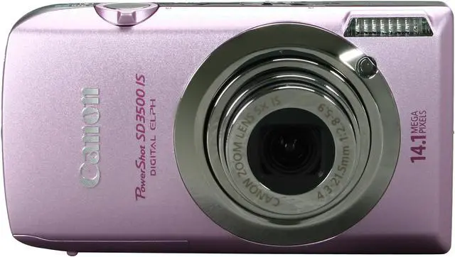 Alt view image 2 of 7 - Canon PowerShot SD3500 IS Pink 14.1 MP 5X Optical Zoom 24mm Wide Angle Digital Camera