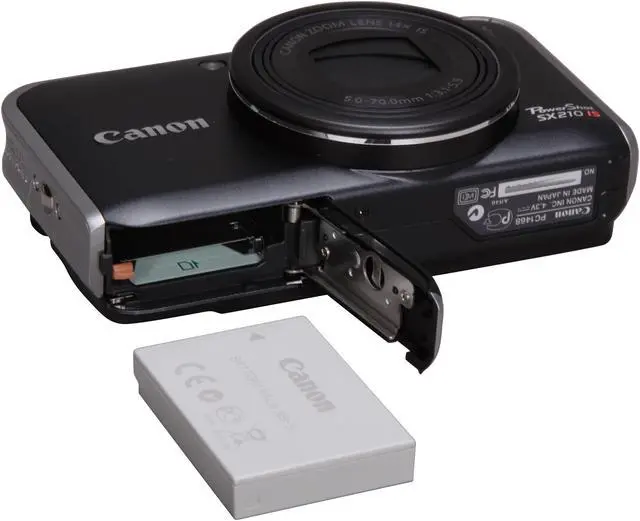 Alt view image 7 of 8 - Canon PowerShot SX210 IS Black 14.1 MP 14X Optical Zoom 28mm Wide Angle Digital Camera