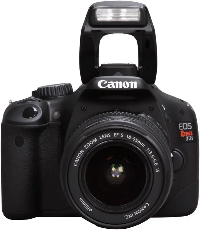Alt view image 5 of 6 - Canon EOS Rebel T2i Black 18.0 MP Digital SLR Camera - Body Only