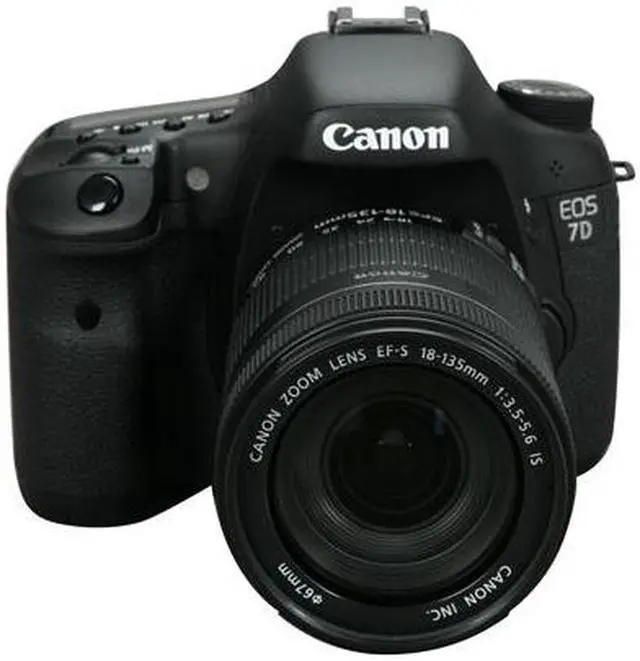 Alt view image 2 of 11 - Canon EOS 7D 3814B016 Black 18.0 MP Digital SLR Camera w/ EF-S 18-135mm f/3.5-5.6 IS Lens