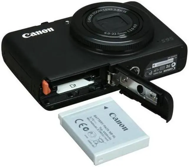 Alt view image 8 of 9 - Canon PowerShot S95 Black 10.0 MP 3.0" 461k LCD 3.8X Optical Zoom 28mm Wide Angle Digital Camera