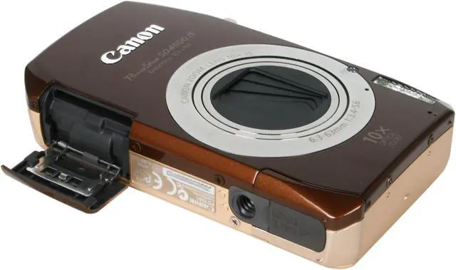 Alt view image 7 of 9 - Canon SD4500 IS Brown 10.0 MP 10X Optical Zoom Digital Camera