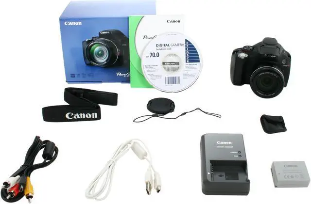 Alt view image 11 of 11 - Canon PowerShot SX30 IS Black 14.1 MP 35X Optical Zoom Digital Camera