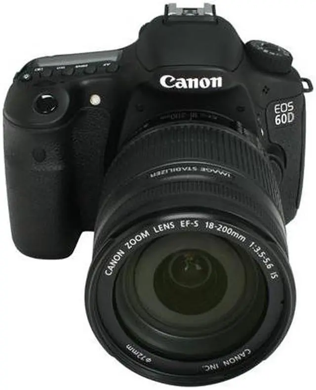 Alt view image 2 of 10 - Canon EOS 60D 18MP CMOS Digital SLR Camera with EF-S 18-200mm f/3.5-5.6 IS Standard Zoom Lens
