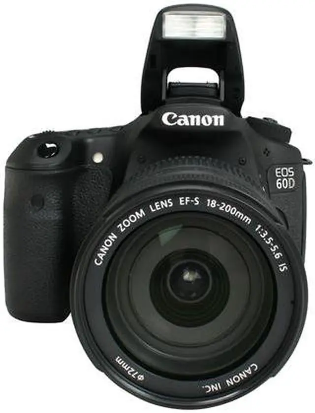 Alt view image 6 of 10 - Canon EOS 60D 18MP CMOS Digital SLR Camera with EF-S 18-200mm f/3.5-5.6 IS Standard Zoom Lens