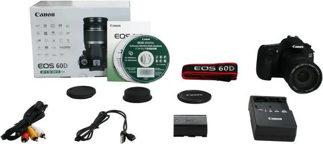 Alt view image 10 of 10 - Canon EOS 60D 18MP CMOS Digital SLR Camera with EF-S 18-200mm f/3.5-5.6 IS Standard Zoom Lens