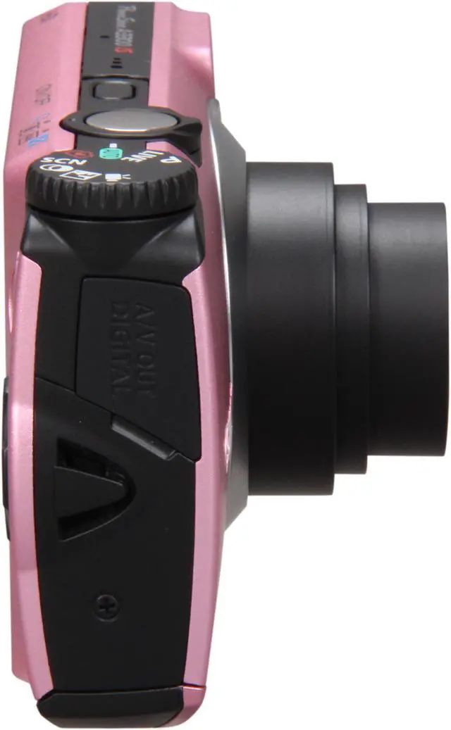 Alt view image 5 of 8 - Canon A3300 IS Pink 16.0 MP 5X Optical Zoom 28mm Wide Angle Digital Camera