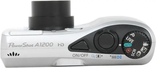 Alt view image 6 of 8 - Canon A1200 Silver 12.1 MP 4X Optical Zoom Digital Camera