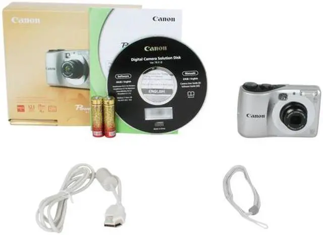 Alt view image 8 of 8 - Canon A1200 Silver 12.1 MP 4X Optical Zoom Digital Camera