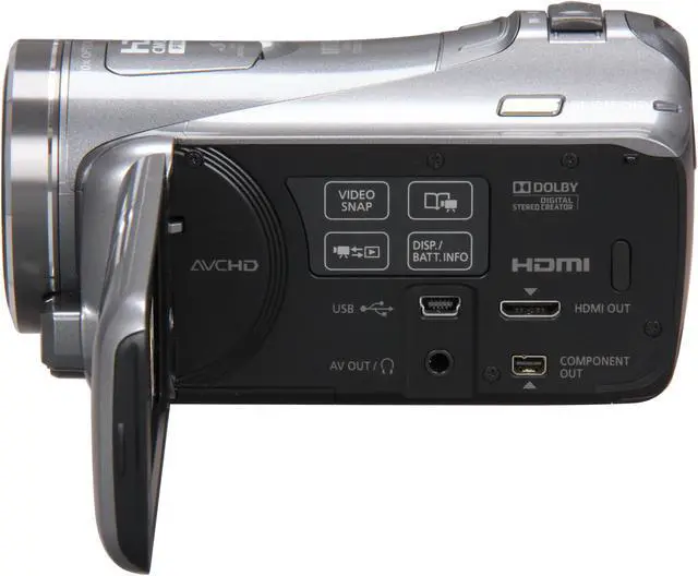Alt view image 3 of 9 - Canon VIXIA HF M400 Silver 1/3" CMOS 3.0" 230k Touch LCD 10X Optical Zoom High Definition HDD/Flash Memory Camcorder
