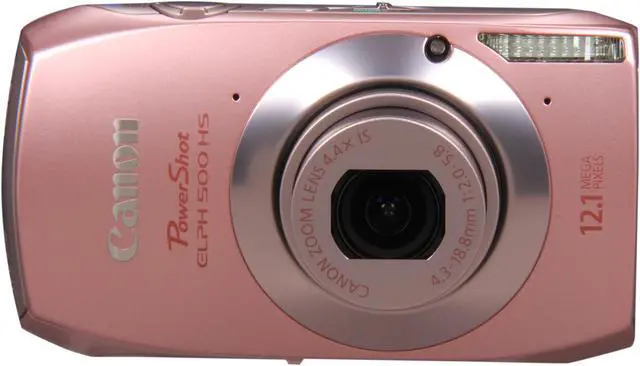 Alt view image 2 of 8 - Canon ELPH 500 HS Pink 12.1 MP 4.4 X Optical Zoom 24mm Wide Angle Digital Camera