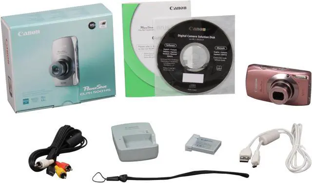 Alt view image 8 of 8 - Canon ELPH 500 HS Pink 12.1 MP 4.4 X Optical Zoom 24mm Wide Angle Digital Camera