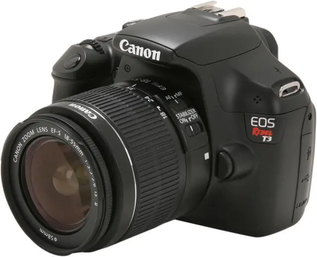Main image of Canon EOS REBEL T3 5157B002 Black 12.2 MP Digital SLR Camera with EF-S 18-55mm Lens
