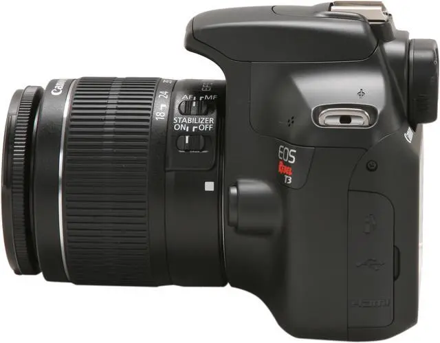 Alt view image 5 of 9 - Canon EOS REBEL T3 5157B002 Black 12.2 MP Digital SLR Camera with EF-S 18-55mm Lens