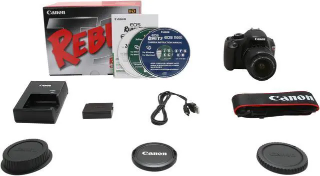 Alt view image 9 of 9 - Canon EOS REBEL T3 5157B002 Black 12.2 MP Digital SLR Camera with EF-S 18-55mm Lens