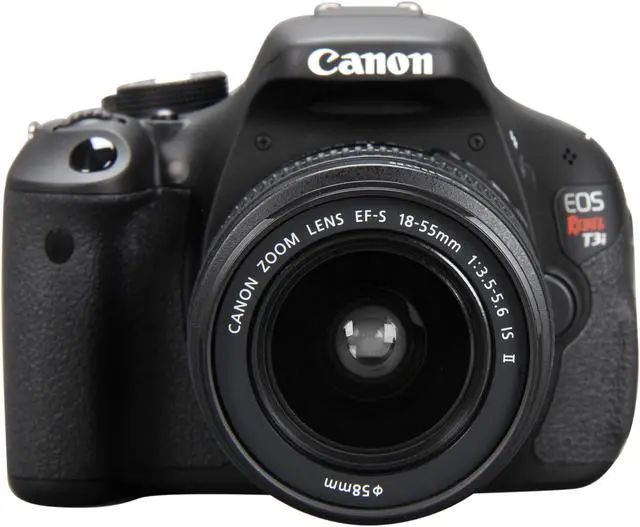 Alt view image 2 of 11 - Canon EOS REBEL T3i 5169B003 Black 18.0 MP Digital SLR Camera with 18-55mm IS II Lens
