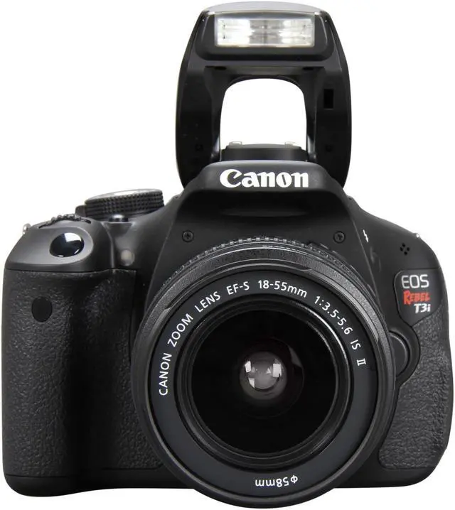 Alt view image 6 of 11 - Canon EOS REBEL T3i 5169B003 Black 18.0 MP Digital SLR Camera with 18-55mm IS II Lens