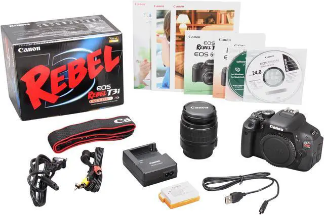 Alt view image 11 of 11 - Canon EOS REBEL T3i 5169B003 Black 18.0 MP Digital SLR Camera with 18-55mm IS II Lens