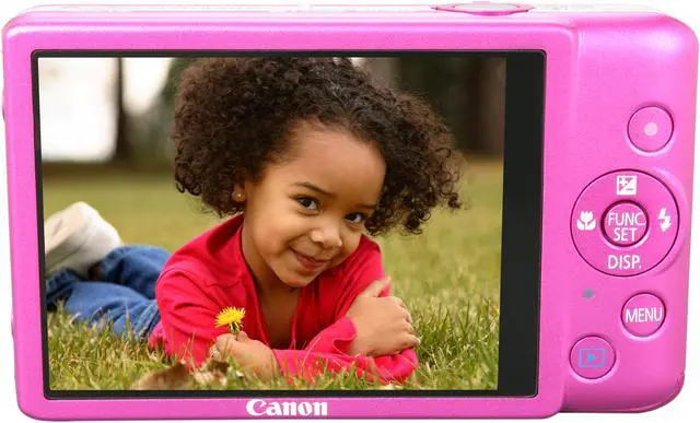 Alt view image 4 of 8 - Canon Elph 100 HS Pink 12.1 MP 4X Optical Zoom 28mm Wide Angle Digital Camera