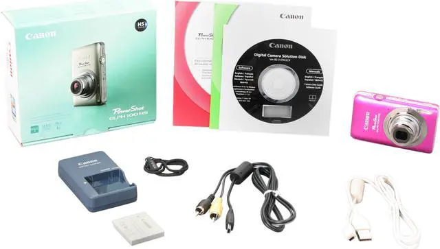 Alt view image 8 of 8 - Canon Elph 100 HS Pink 12.1 MP 4X Optical Zoom 28mm Wide Angle Digital Camera