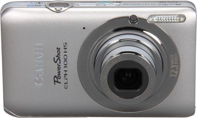 Alt view image 2 of 8 - Canon Elph 100 HS Silver 12.1 MP 4X Optical Zoom 28mm Wide Angle Digital Camera
