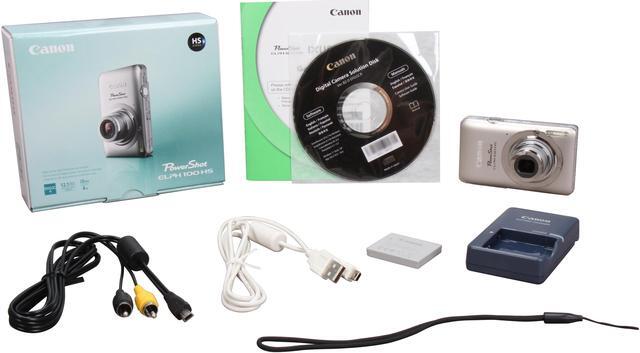 Alt view image 8 of 8 - Canon Elph 100 HS Silver 12.1 MP 4X Optical Zoom 28mm Wide Angle Digital Camera