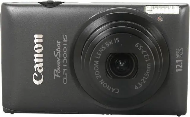 Alt view image 2 of 8 - Canon ELPH 300 HS Black 12.1 MP 5X Optical Zoom 24mm Wide Angle Digital Camera