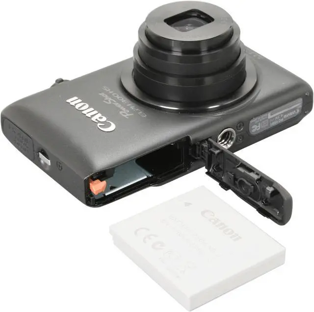 Alt view image 7 of 8 - Canon ELPH 300 HS Black 12.1 MP 5X Optical Zoom 24mm Wide Angle Digital Camera
