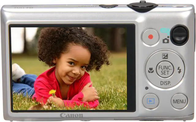 Alt view image 4 of 8 - Canon ELPH 300 HS Silver 12.1 MP 5X Optical Zoom 24mm Wide Angle Digital Camera