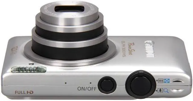 Alt view image 6 of 8 - Canon ELPH 300 HS Silver 12.1 MP 5X Optical Zoom 24mm Wide Angle Digital Camera