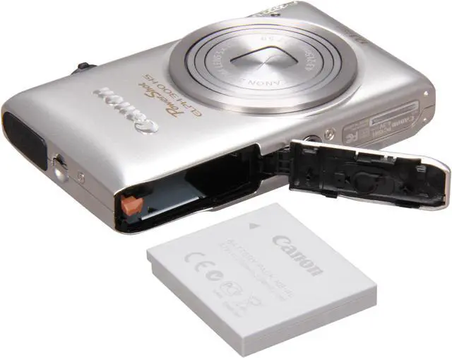 Alt view image 7 of 8 - Canon ELPH 300 HS Silver 12.1 MP 5X Optical Zoom 24mm Wide Angle Digital Camera