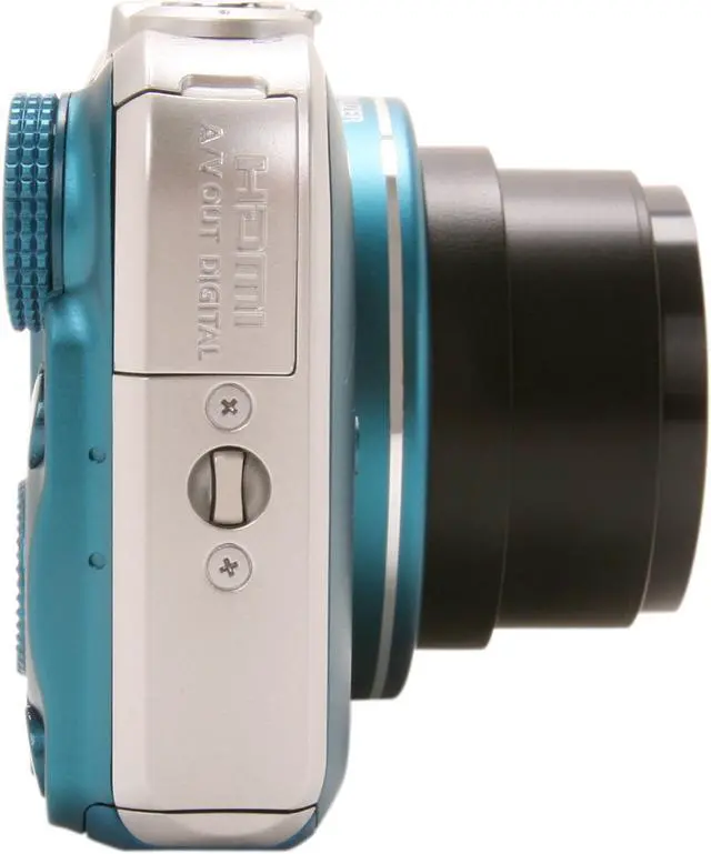 Alt view image 3 of 9 - Canon SX230IS HS Blue 12.1 MP 14X Optical Zoom 28mm Wide Angle Digital Camera