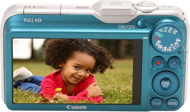Alt view image 4 of 9 - Canon SX230IS HS Blue 12.1 MP 14X Optical Zoom 28mm Wide Angle Digital Camera