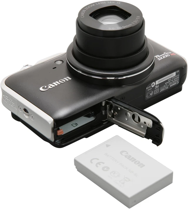 Canon SX230IS HS Black 12.1 MP 28mm Wide Angle Digital Camera - Newegg.com