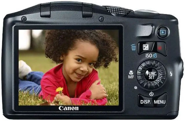 Alt view image 4 of 4 - Canon PowerShot SX150 IS Black 14.1 MP 12X Optical Zoom 28mm Wide Angle Digital Camera