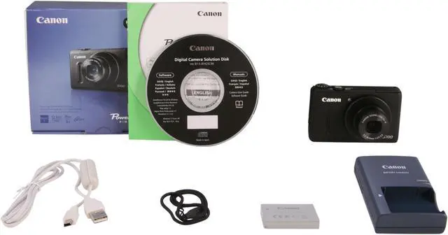 Alt view image 9 of 9 - Canon PowerShot S100 Black 12.1 MP 5X Optical Zoom 24mm Wide Angle Digital Camera