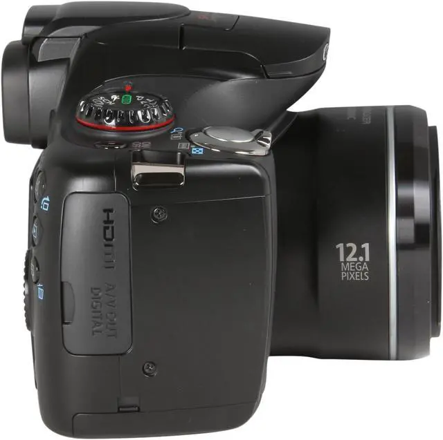Alt view image 3 of 11 - Canon PowerShot SX40 HS Black 12.1 MP 35X Optical Zoom 24mm Wide Angle Digital Camera