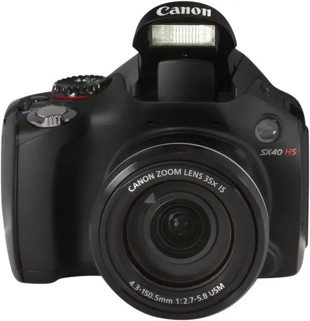 Alt view image 6 of 11 - Canon PowerShot SX40 HS Black 12.1 MP 35X Optical Zoom 24mm Wide Angle Digital Camera