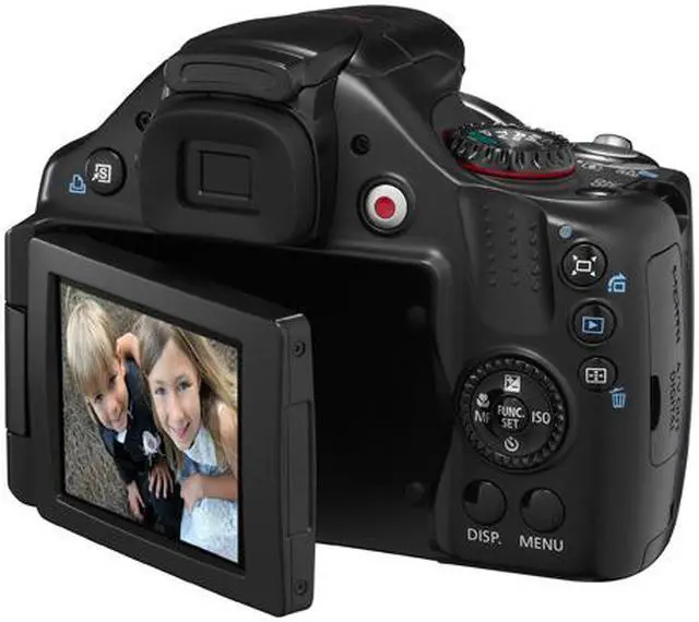 Alt view image 5 of 7 - Canon PowerShot SX40 HS Black 12.1 MP 35X Optical Zoom 24mm Wide Angle Digital Camera