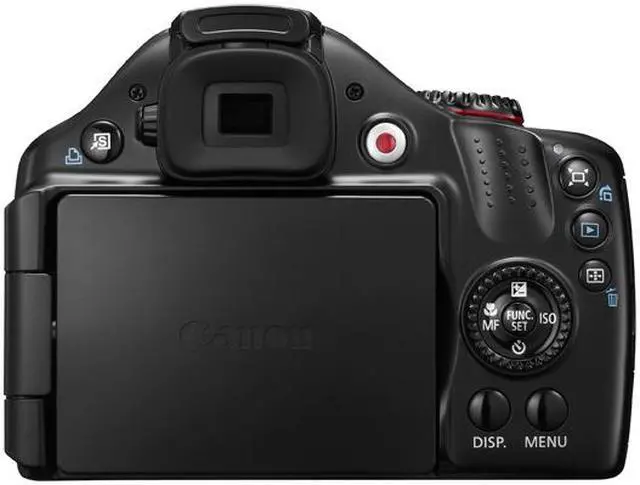 Alt view image 3 of 7 - Canon PowerShot SX40 HS Black 12.1 MP 35X Optical Zoom 24mm Wide Angle Digital Camera